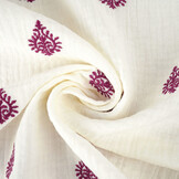 Baumwoll Musselin Bestickt Ornament