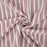 Linenlook Stripes Cerise Red