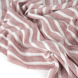 Linenlook Stripes Cerise Red