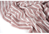 Linenlook Stripes Cerise Red