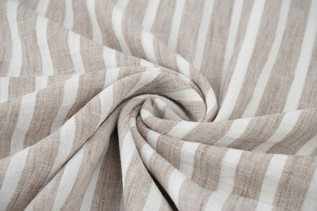 Leinenoptik Streife Sand