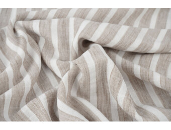 Linnenlook Strepen Zand