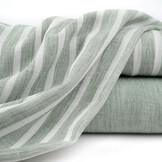 Linnenlook Strepen Oud Groen