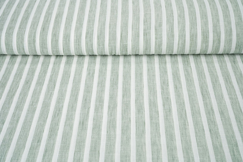 Linenlook Stripes Old Green