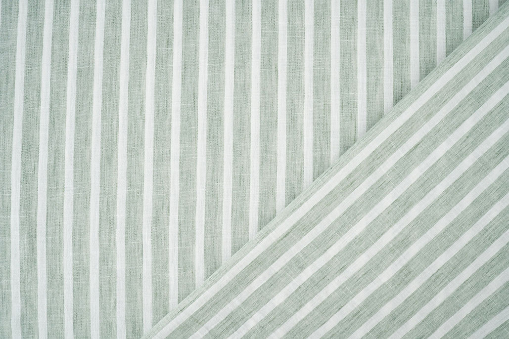 Linenlook Stripes Old Green