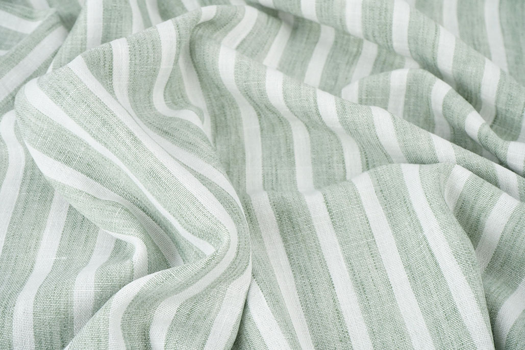 Linenlook Stripes Old Green