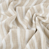 Linnenlook Strepen Beige