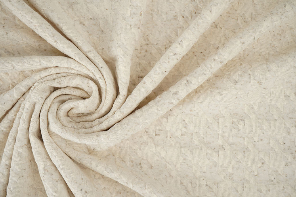 Linnen Jersey Jacquard Loes