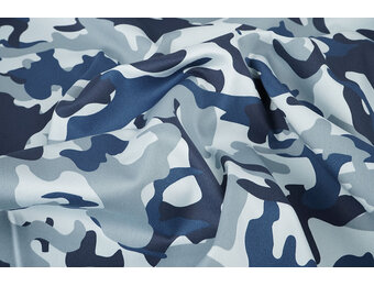 Camouflage Denim Blauw