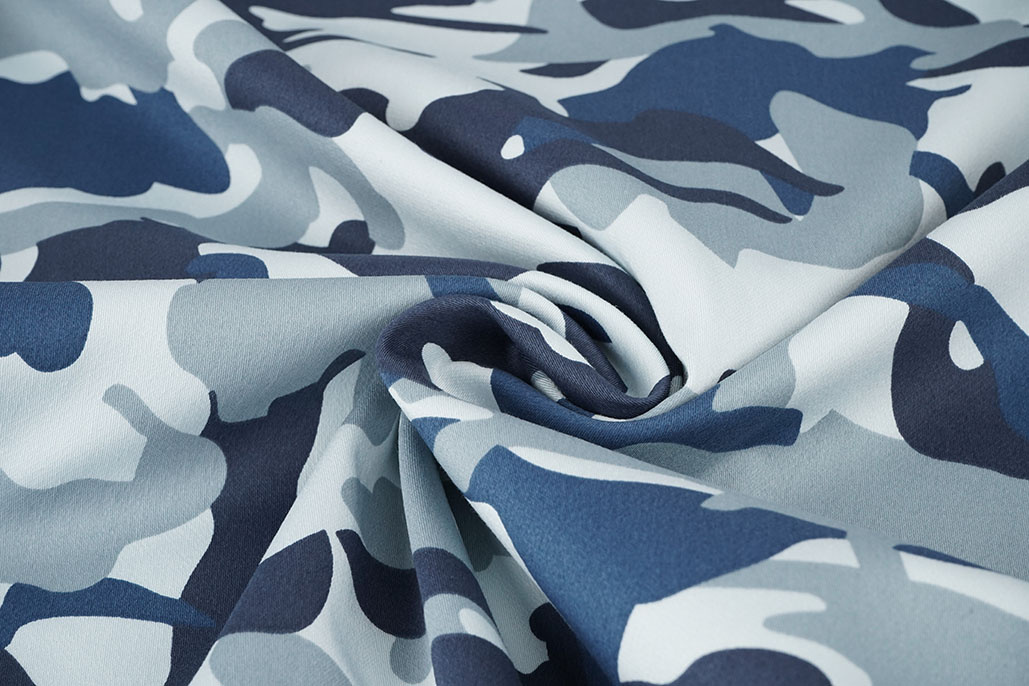 Camouflage Denim Blau