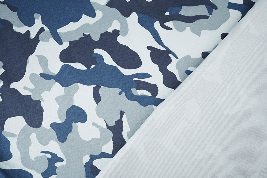 Camouflage Denim Blau