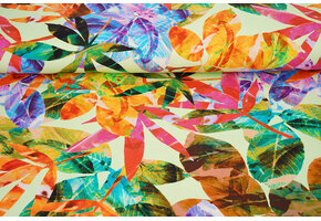 Cotton Jersey Leaves Cato Green