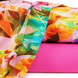 Cotton Jersey Bladeren Cato Roze