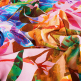 Cotton Jersey Bladeren Cato Roze