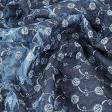 Bedruckte Crinkle Jeans Josephine