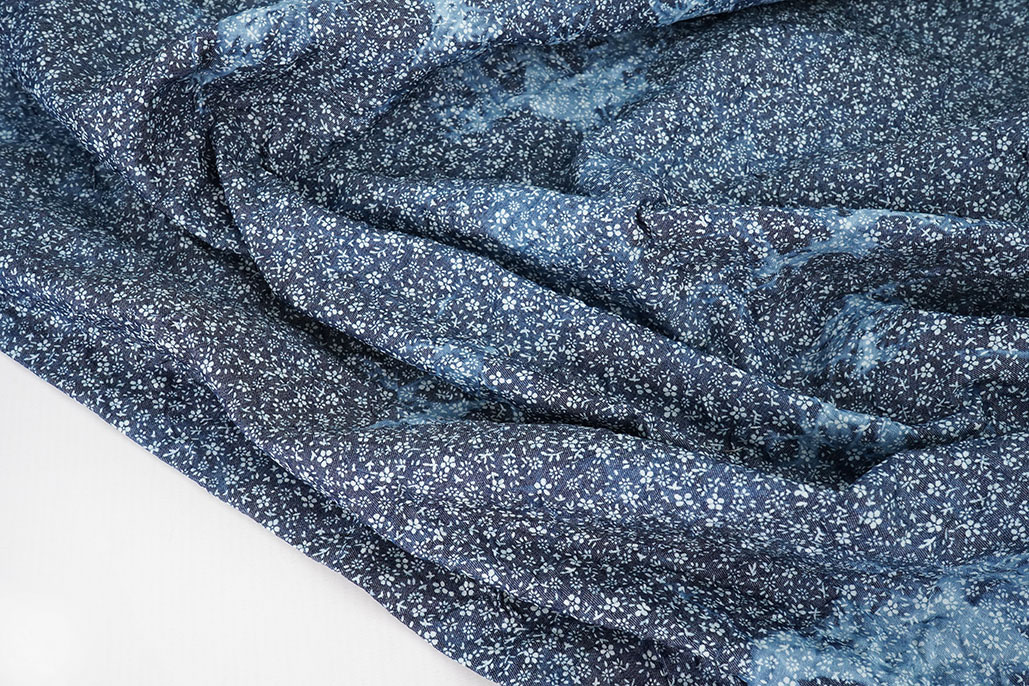 Bedruckte Crinkle Jeans Elize