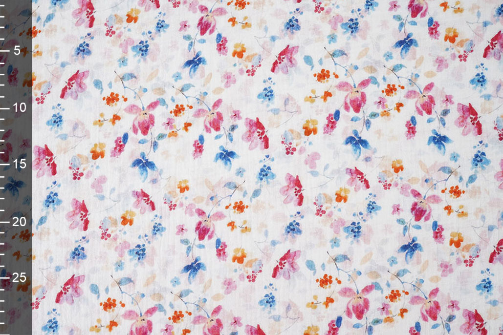Baumwoll Musselin Blumen Kiki