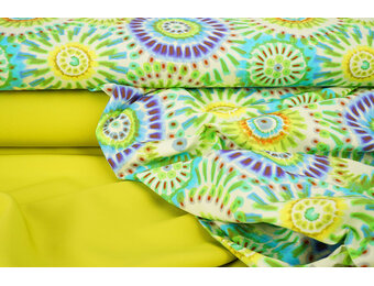 Stretch Katoen Bowien Groen