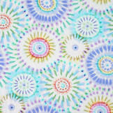 Stretch Katoen Bowien Lila Blauw