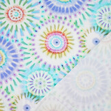 Stretch Katoen Bowien Lila Blauw