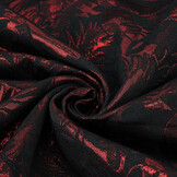 Brocade Davida Black Red