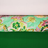 Stretch Cotton Ceylin Sea Green - Pink