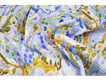 Linnenlook Viscose Stretch Cilia Multi 1