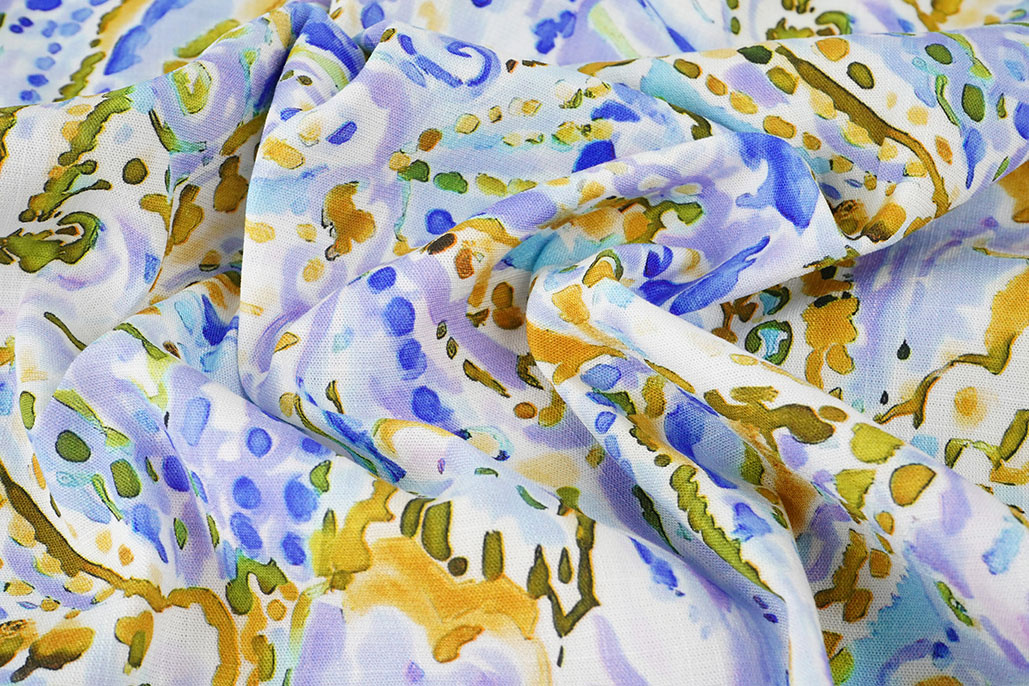 Linenlook Viscose Stretch Cilia Multi 1