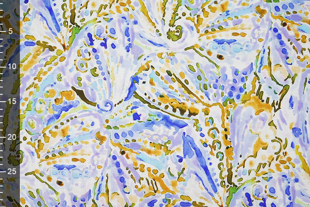 Linnenlook Viscose Stretch Cilia Multi 1