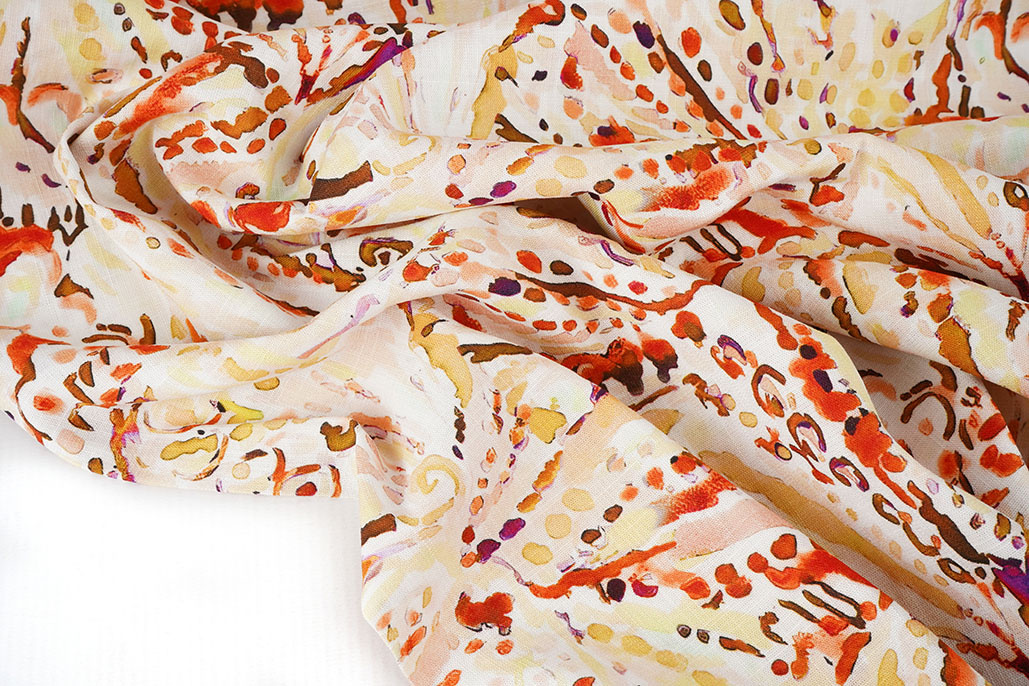 Linnenlook Viscose Stretch Cilia Multi 2