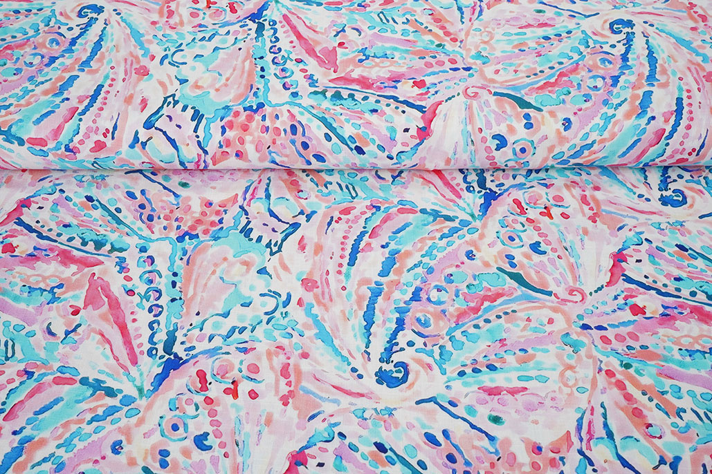 Linenlook Viscose Stretch Cilia Multi 3