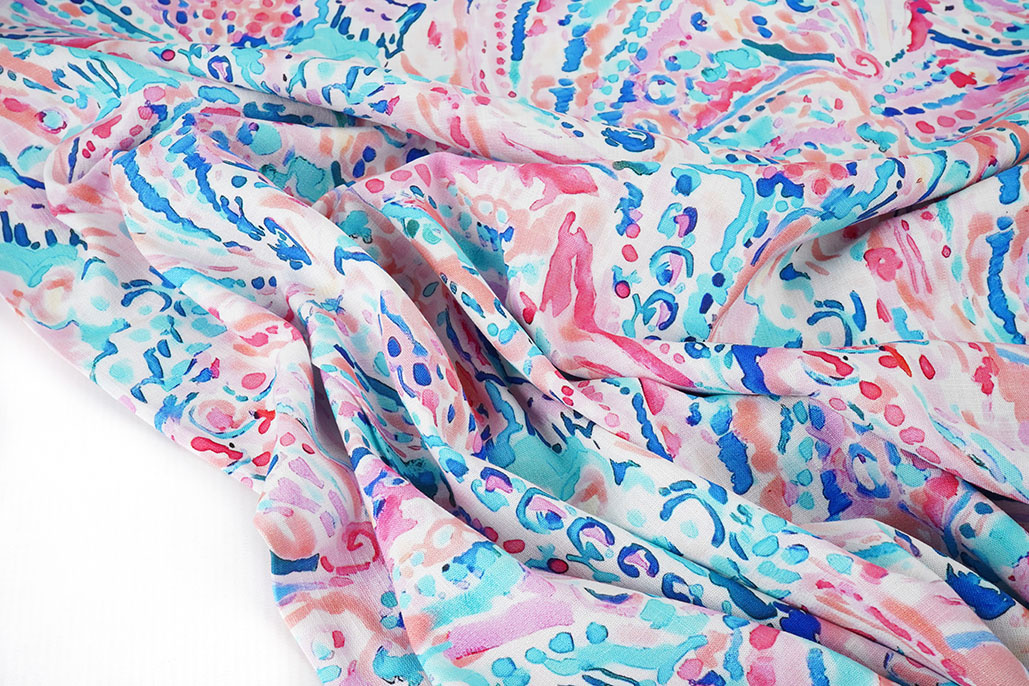 Linenlook Viscose Stretch Cilia Multi 3