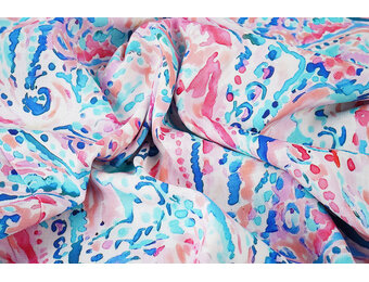 Linnenlook Viscose Stretch Cilia Multi 3