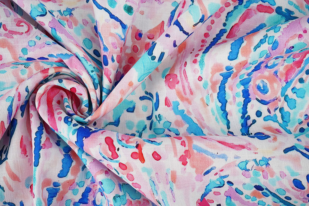 Linnenlook Viscose Stretch Cilia Multi 3