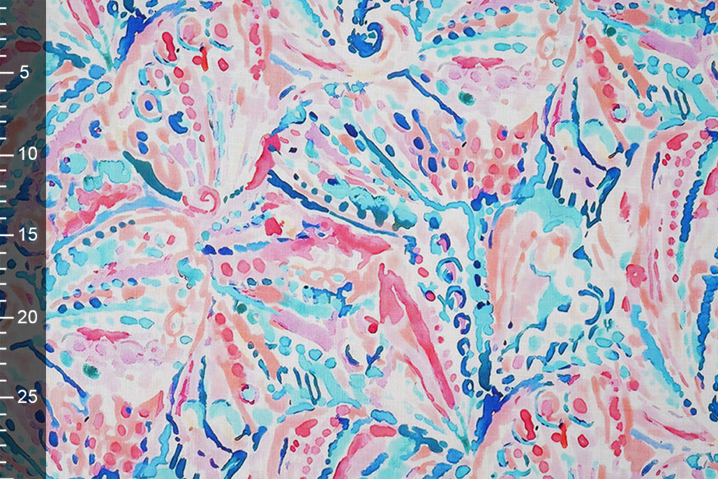 Leinenoptik Viskose Stretch Cilia Multi 3