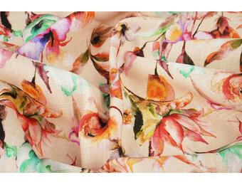 Linnen Katoen Bloemen Charmaine