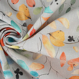 Leinen Baumwolle Blumen und Blättern Carla