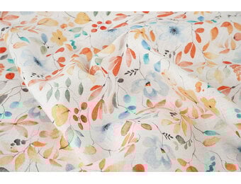 Linnen Katoen Bloemen en Bladeren Linda