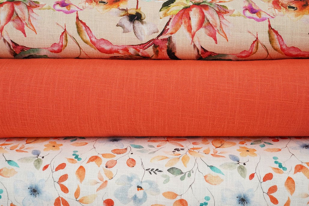 Linen Cotton Flowers Charmaine