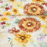 Viscose Linnen Bloemen Dionne Geel