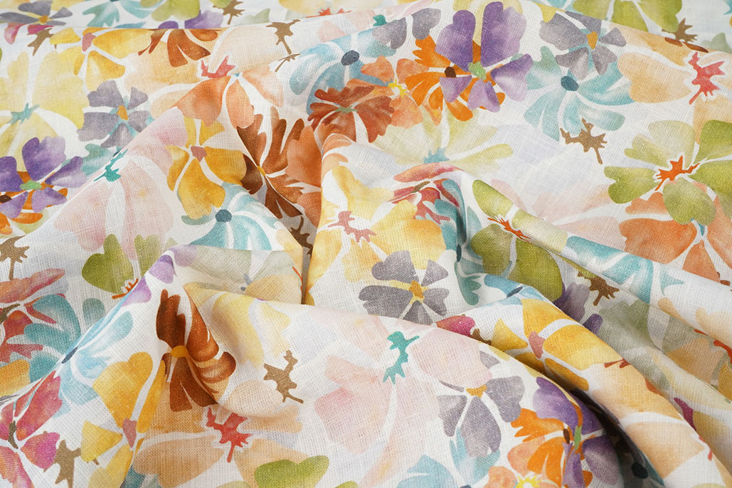 Linen Cotton Flowers Gwen