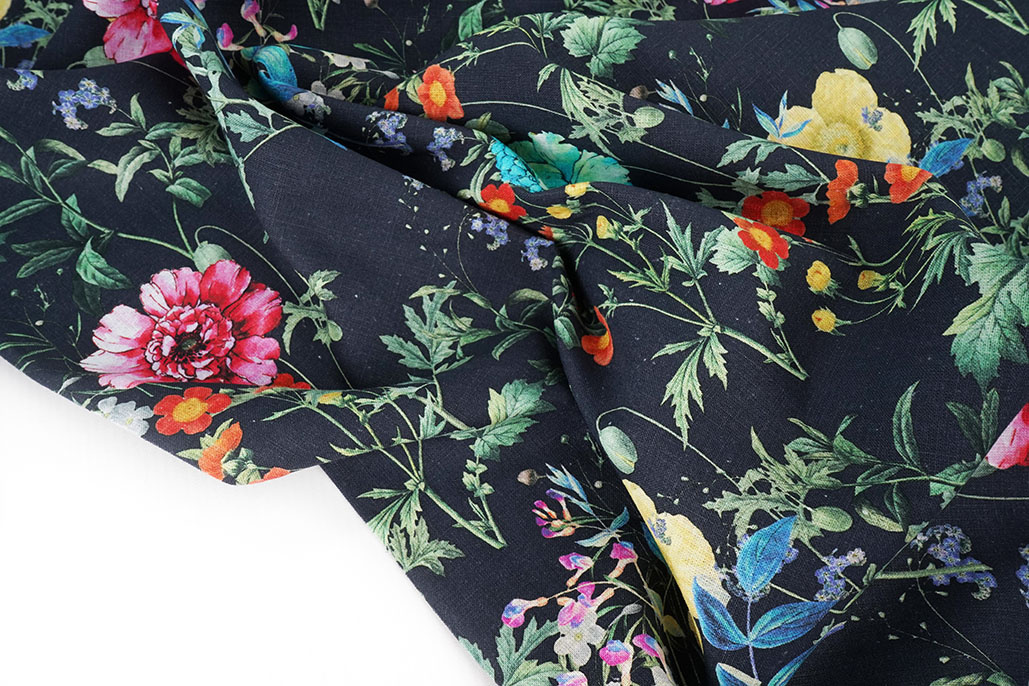 Leinen Baumwolle Blumen Hetty