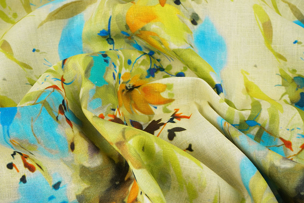 Leinen Baumwolle Blumen Dewi