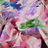 Linen Cotton Babette Pink - Green