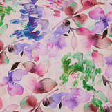 Linen Cotton Babette Pink - Green