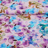 Linen Cotton Babette Purple - Blue