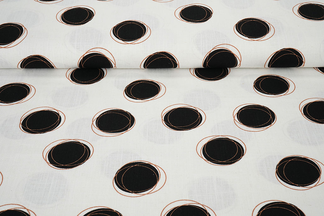 Viscose Linen Circles