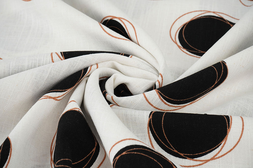 Viscose Linen Circles