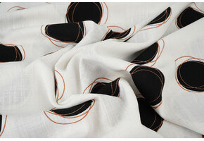 Viscose Linen Circles