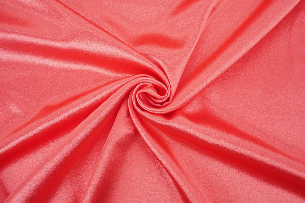 Stretch Satin Heavy Koralle
